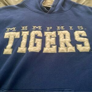 Blue and white stadium Memphis tigers hoodie size M
